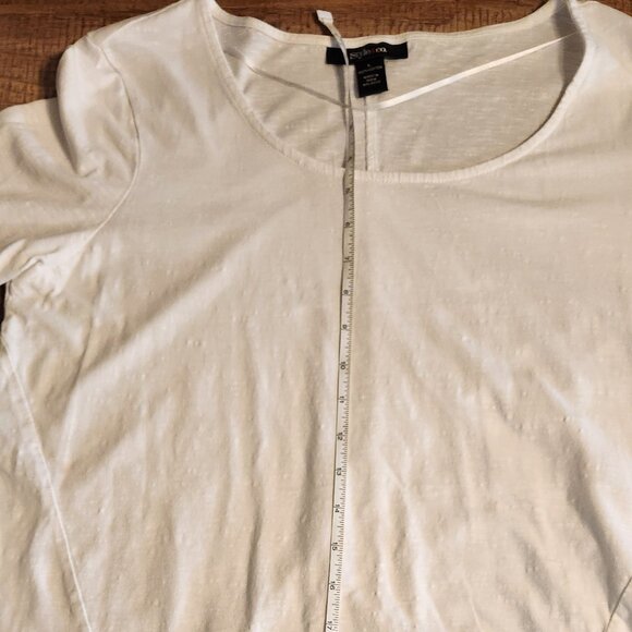 Style & Co Long Sleeve White Top - Picture 10 of 11
